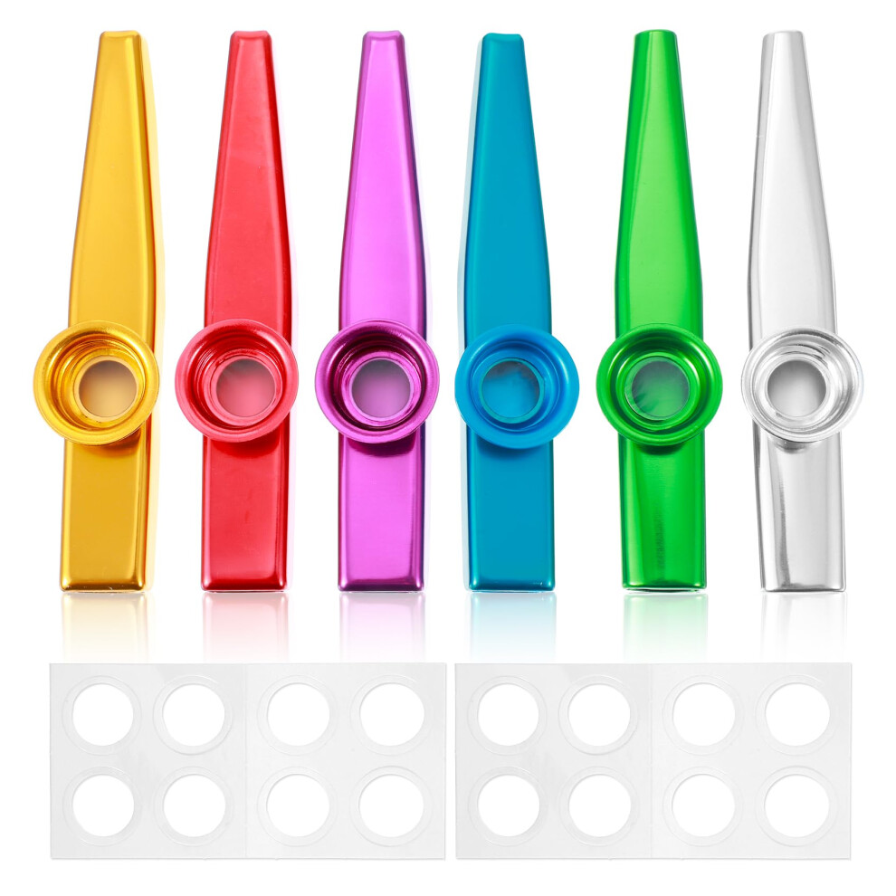 Valuebargain 6Pcs Kazoo, Professional Metal Kazoos Multipack Kazoo Game Instruments