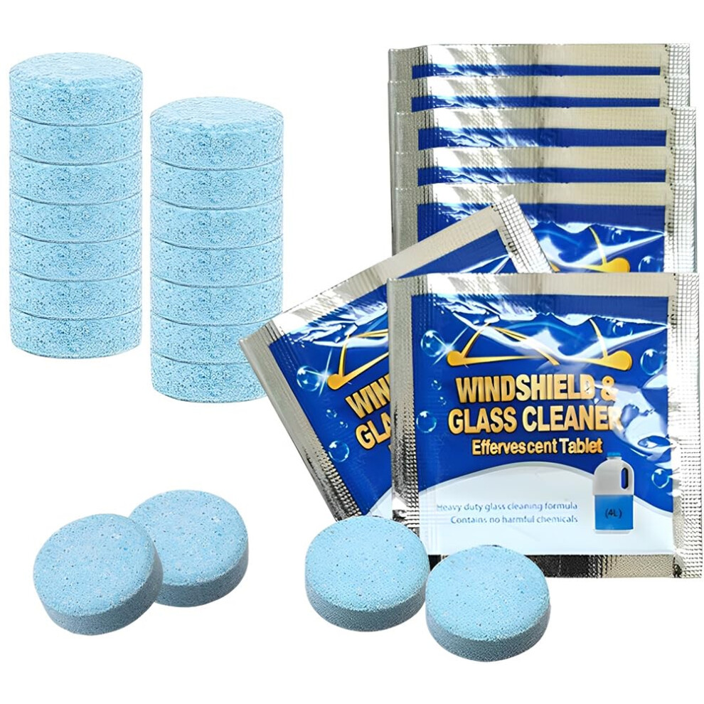 Gzsywz 25 Pieces Windscreen Washer Tablets - Car Screenwash Wiper Cleaning Tablets