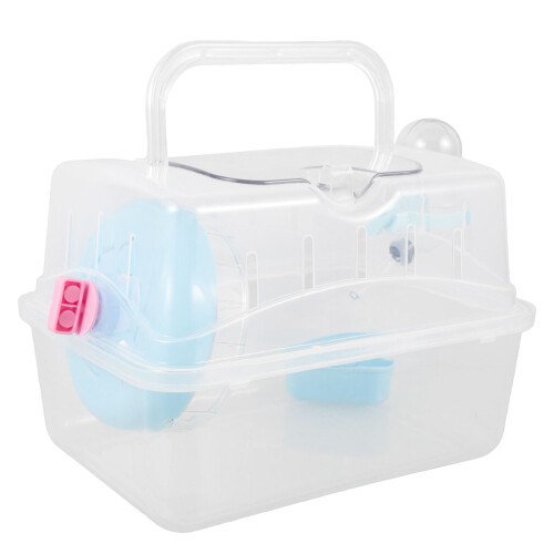 3Pièces Cage Portable Hamster Durable Transparente Pour Sorties 2