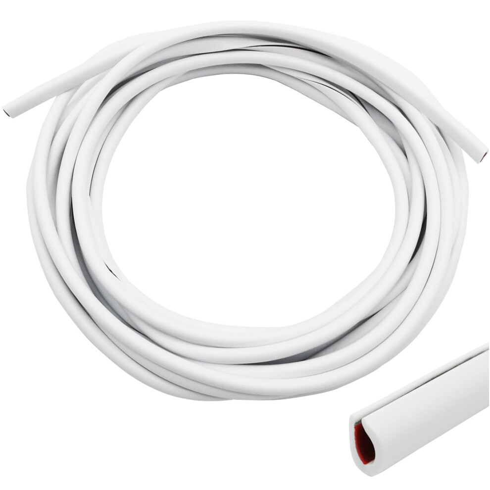 Ctricalver 5M Ushaped Car Edge Door Seal Strip Antiscratch Protecto White 8003041173353
