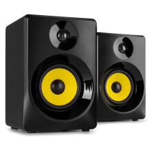 VONYX SMN40B Active Studio Monitors Pair – 4" Powered Speakers with 10