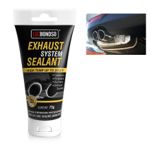 LOCBONDSO Exhaust Repair Kit 1100C for Car/Motorcycle - Exhaust Sealant Sealing Tape Assembly Paste, Gray Odorless Sealing Paste, Waterproof and Hea