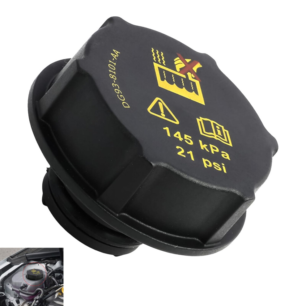 Radiator Expansion Water Tank Cap, Dg93-8101-Aa Replacement Coolant Reservoir Cap For Ford Fiesta, Focus, Volvo, Lincoln, Kuga, Transit, S-Max, C-Max 5051226496974