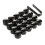 AUTOUTLET 20 Pcs Black Wheel Nut Caps Bolt Covers 17 mm Universal 1