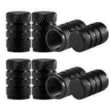 8 Pcs Tire Valve Stem Caps,Black Dust Caps for Car Tyres Tire Valve Stem Caps,Dust Caps for Car Tyres, Black Stem For SUVs, bicycles, trucks, motorcy