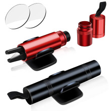 2Pack 2-in-1 Car Safety Hammer Window Glass Breaker, Tungsten Steel Flash Hammer For Car