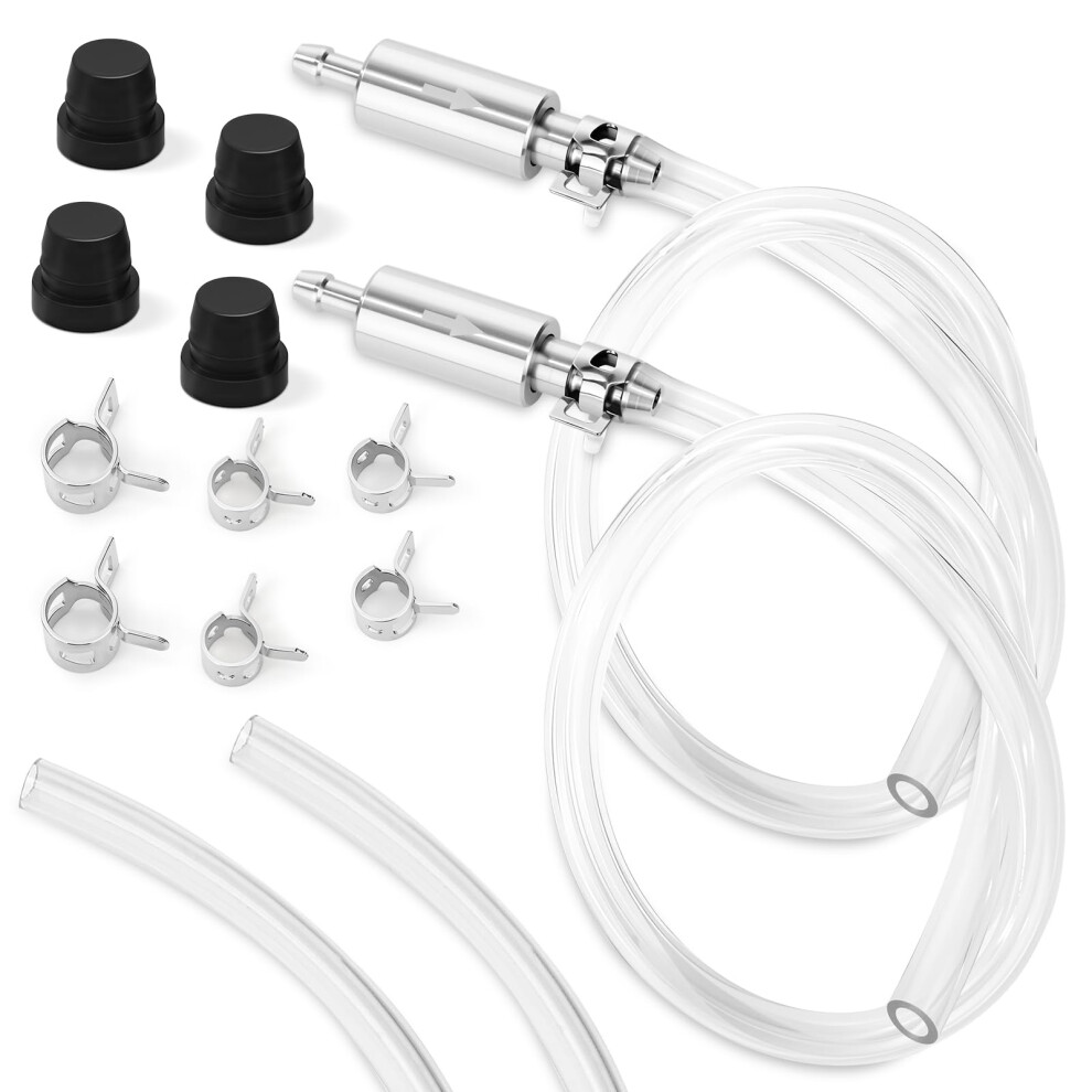 Motorcycle Brake Bleeder Kit, Universal Hydraulic Brake Fluid Bleeder Hose One Way Check Valve, Brake Bleeding Kit Tool With Tube & Clamp For Car Mot 50728947