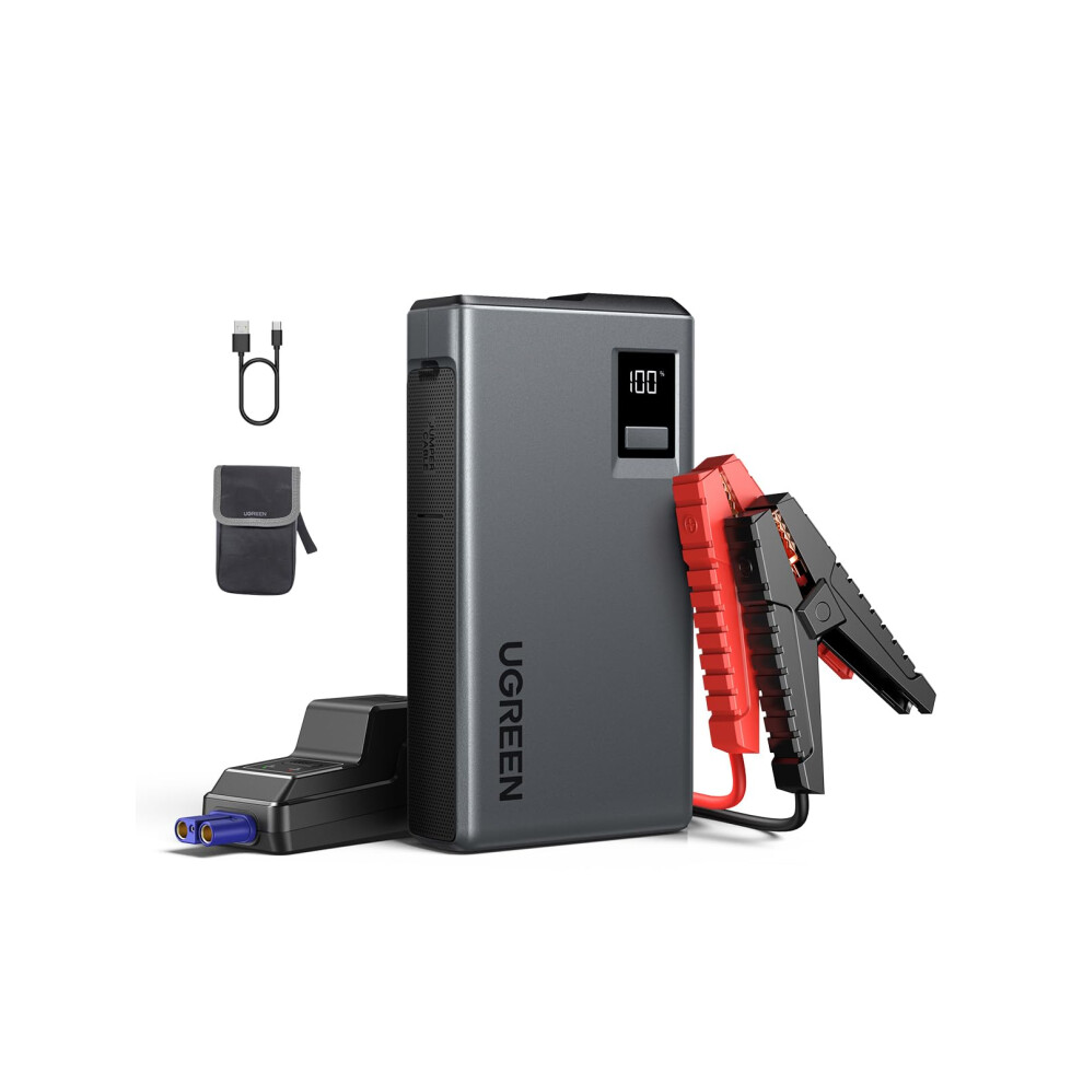 Ugreen Jump Starter Power Pack 1000A Car Battery Booster For 6.0L Gasoline And 3.5L Diesel Engines 12000Mah Portable Power Bank And Jump Leads With D 5007487210347