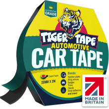 Tiger Tape UK Made. Car Number Plate Tape | Heavy Duty Automotive Grade Mounting Adhesive | Extra Strong Double Sided Tape for Vehicle Number Plates