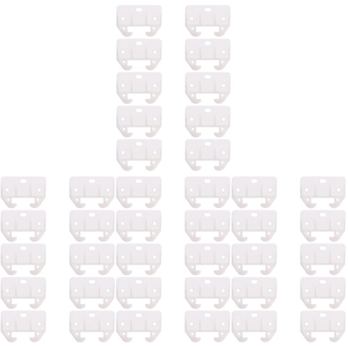 40St Plastic Ladegeleiders Wit, Meubelrail Voor Gladde 2