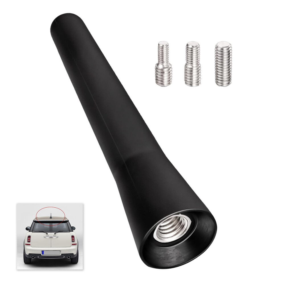 Car Stubby Aerial, Universal Short Car Antenna, Radio Roof Antenna Replacement, Mini Screw-In Aerial For Am/Fm Reception, 6.5Cm, Fits All Vehicle Mod 42065951