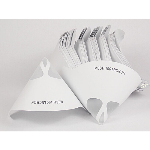 100 x PAINT STRAINERS NYLON MESH PAINT FILTERS CONE STRAINERS 190microns