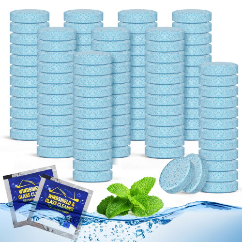200 PCS Wind Screen Wash Tablets, Car Screenwash Tablets, Remove Grease