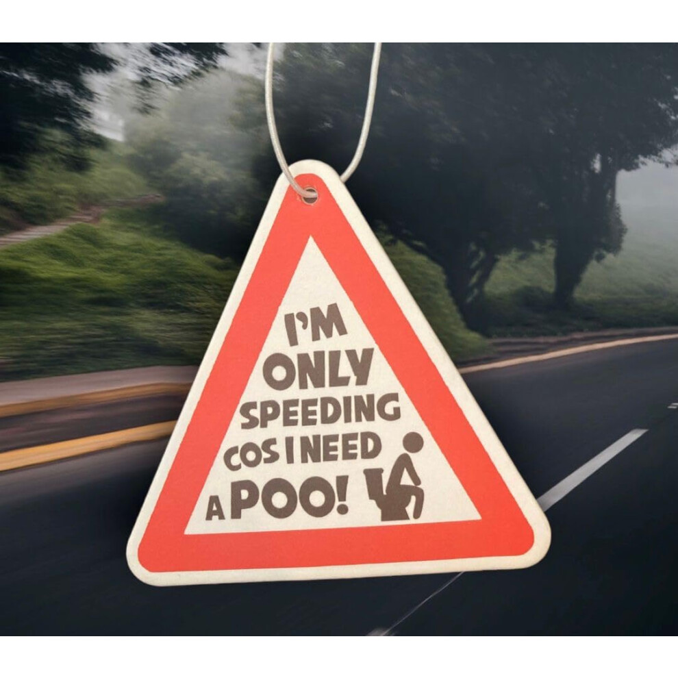 Funny Rude Joke Car Air Freshener | Poo Joke Scented | Viral Meme Gift & Stockin 5004127500660