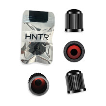 HNTR Car Valve Caps | Set of 4 | Universal Tyre Air Valve Covers for Cars, Bikes & Motorcycles | Dustproof & Leakproof with Inner Seal Ring | Durabl