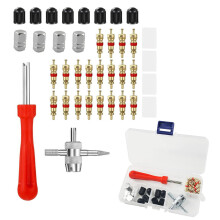 Automotive Bike Tyre Valve Repair Kit Core Remover Tool Maintenance Set