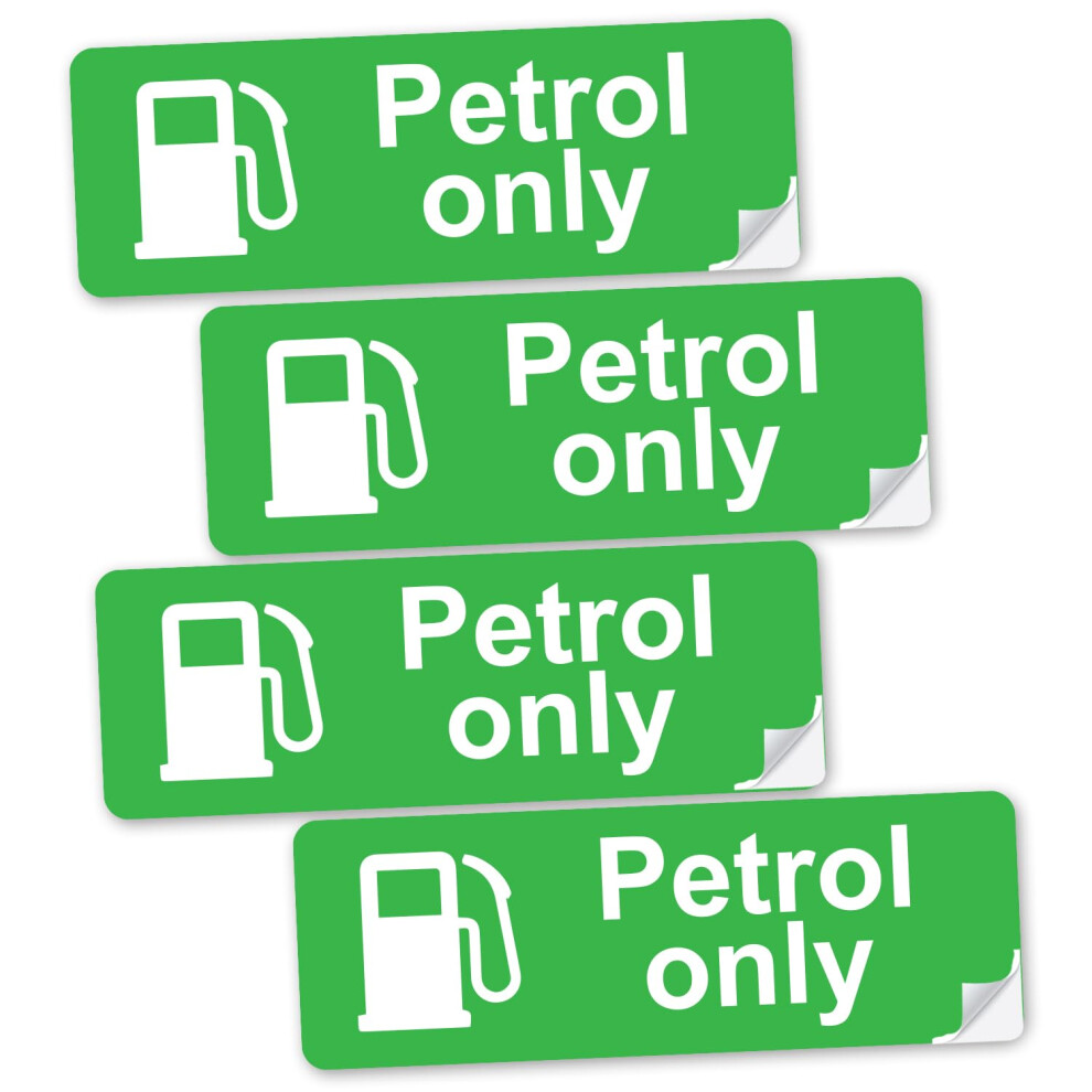 Safesign Petrol & Diesel Stickers - Self Adhesive Waterproof Sticker For Fuel Cap & Tank (Petrol) 5051226430831