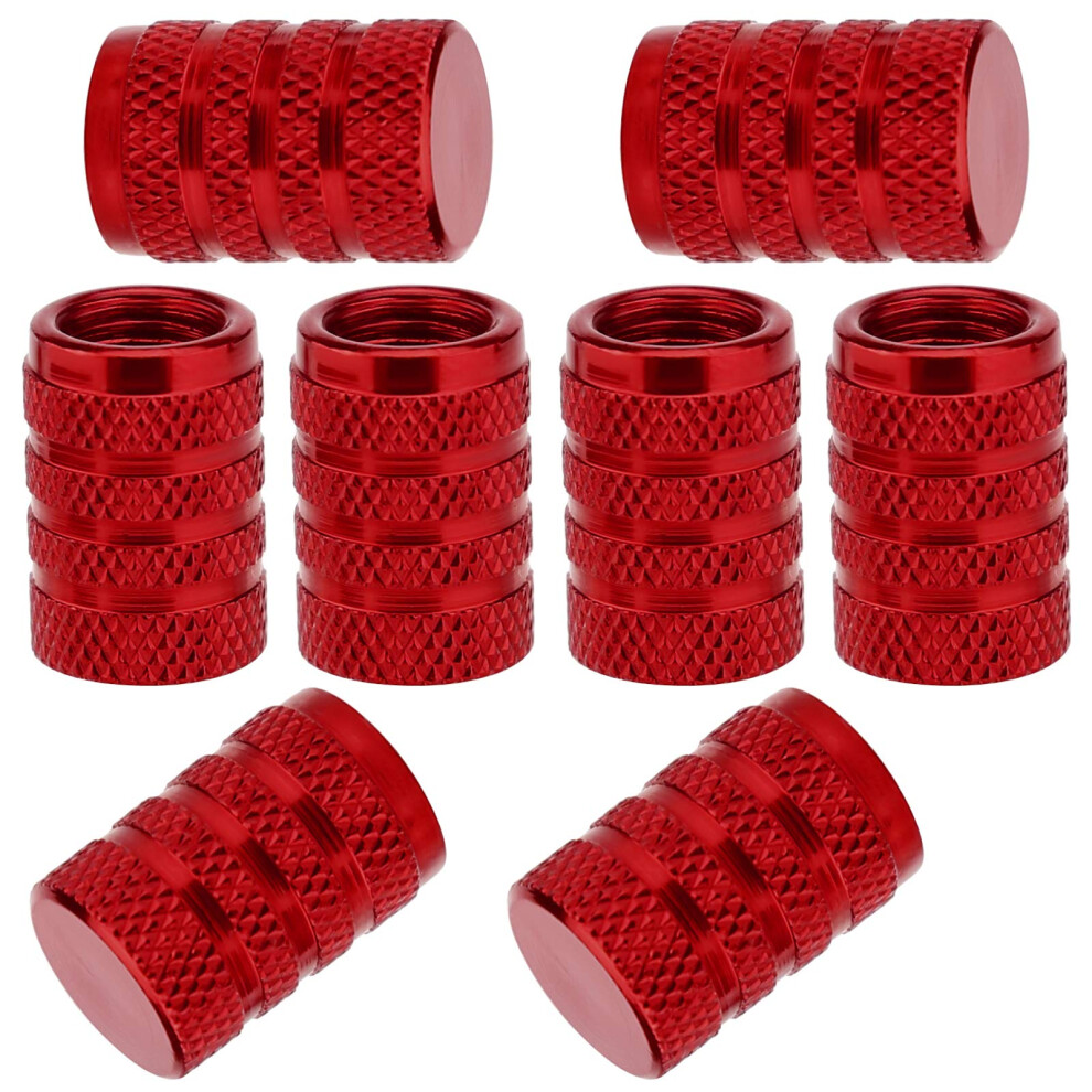 Savita 8Pcs Tire Valve Stem Caps, Universal Aluminum Tire Valve Cap With Rubber Ring, Dust Proof Valve Cover For Cars, Suvs, Bike And Bicycle, Trucks 3195880673523