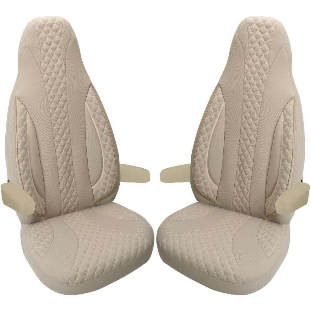 Bremer SitzbezãGe Custom Seat Covers Protective Covers Pilot Seats Driver And Passenger Set Compatible With Motorhome Fiat Ducato, Pã¶Ssl, Knaus, Adr 5002389398681