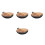 4Pièces Mini Wok En Fer À Double Accessoire Cuisine Miniature 4