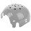 2Pièces Doublure Casque ABS Gris Anti-Chocs Remplaçable 3