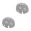 2Pièces Doublure Casque ABS Gris Anti-Chocs Remplaçable 5
