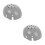 2Pièces Doublure Casque ABS Gris Anti-Chocs Remplaçable 6