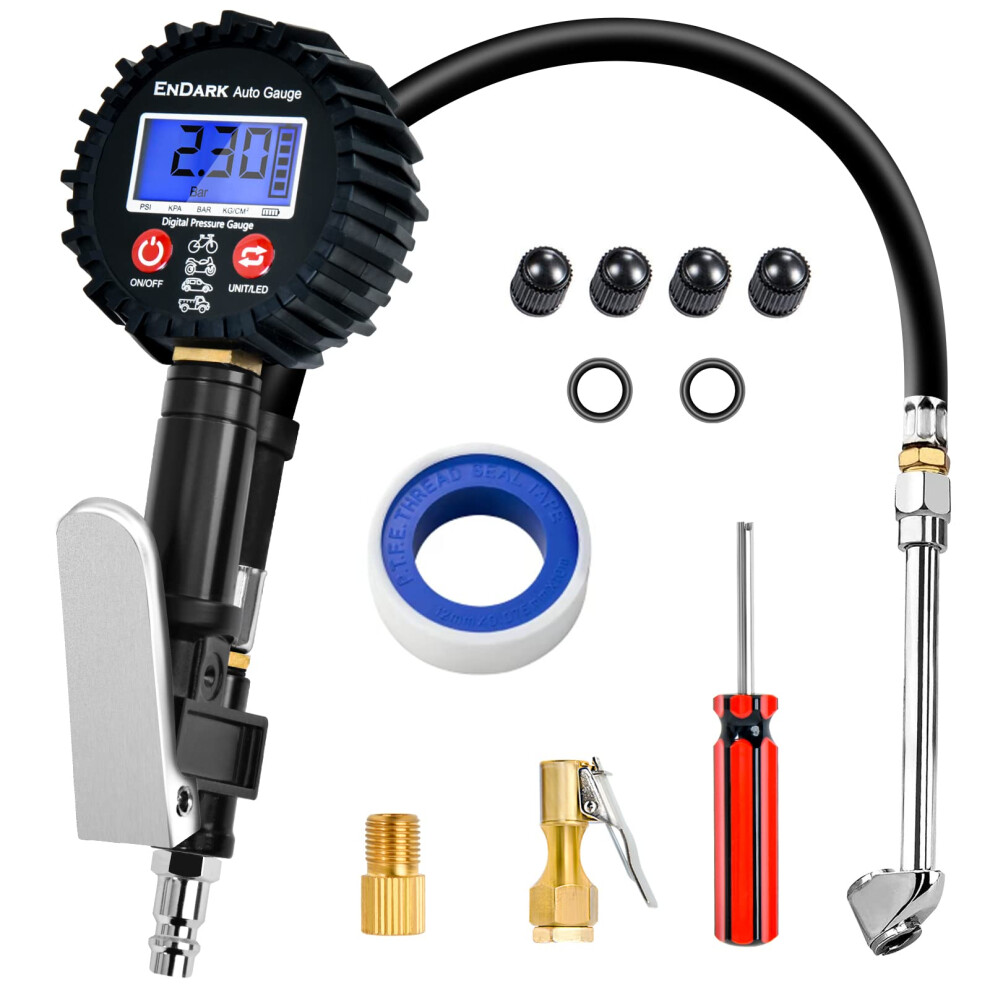 Photos - Car Service Station Equipment ENDARK Digital Tyre Pressure Gauge and Inflator, Car Air Compressor
