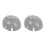 2Pièces Doublure Casque ABS Gris Anti-Chocs Remplaçable 7