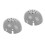 2Pièces Doublure Casque ABS Gris Anti-Chocs Remplaçable 9