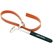 Draper 68813 100 mm Oil Filter Strap Wrench, Black/Orange