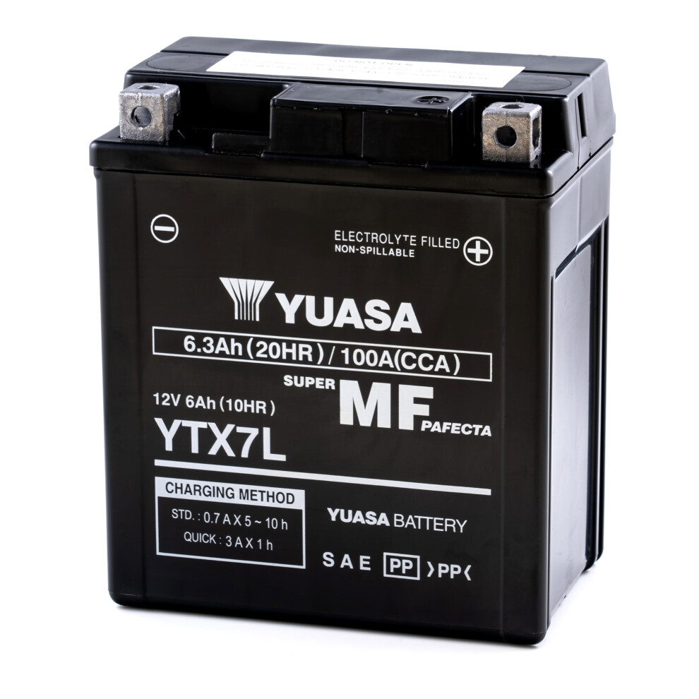 Yuasa Ytx7l 12V 100 Cca Maintenance Free Agm Vrla Motorbike Battery 95223414