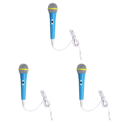 3Pièces Microphone Éducatif Enfant Instrument Musical PVC 1