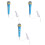 3Pièces Microphone Éducatif Enfant Instrument Musical PVC 3