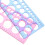 2Pièces Règles Géométriques Plastique Colorées Outils Précis 5