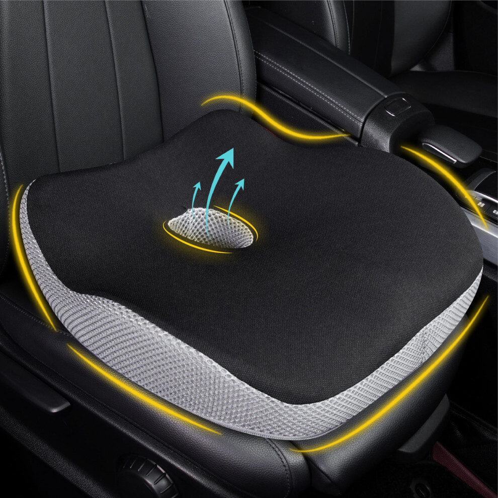 Car Seat Cushion, Ergonomic Memory Foam Butt Cushion For Sciatica 5003249839054