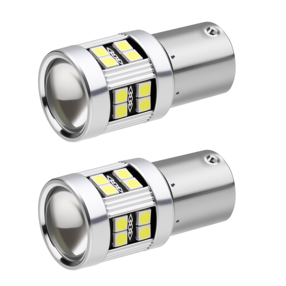 Fuitke P21w 1156 Ba15s Led Bulb, 6W 12V-24V Dc10-30V 6000K White 5009404013413