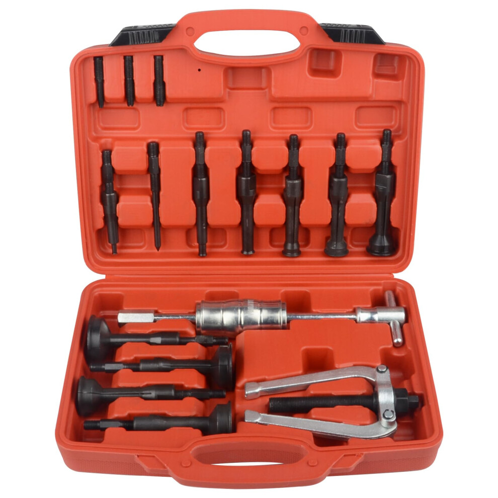 Dayuan Blind Hole Collet Bearing Puller Set,16 Pcs Inner Bearing Race And Seal Extractor Kit Slide Hammer Pilot Insert Bearing Removal Tool 5051226450464