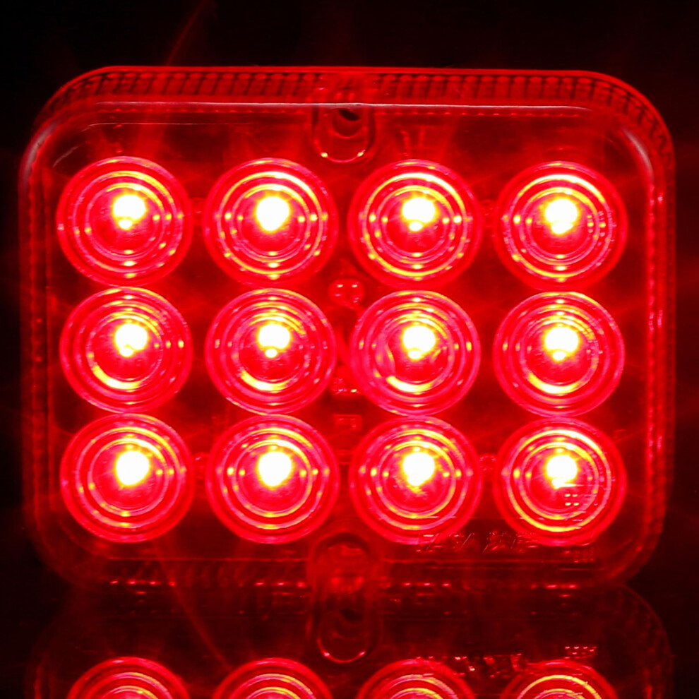 Etuker 1X Rear Fog Led 12V Fog Lamp For Trailer Caravan Rv Waterproof Ece Light/Red 5051226445712