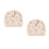 2Pièces Bonnet Beige Élastique Offset Et 3
