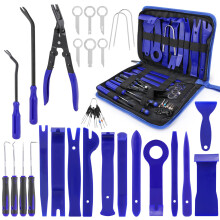 DUBULL 38Pcs Car Trim Removal Tool Kit, Auto Body Dash Dashboard Interior Removing Tools Door Panel Clip Pliers, Automotive Repair Plastic Pry Prying