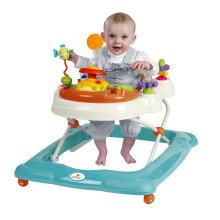 Babylo Twist About Baby Walker with Activities and Electronic Games, Height Adjustable and 120 Degree Padded Swivel seat