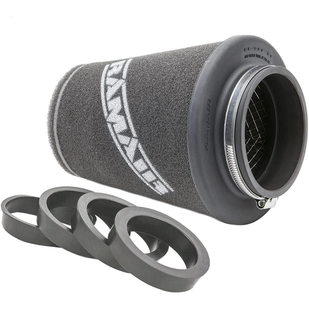 Ramair Filters Cc-296-Uni Universal Neck Performance Cone Air Filter With Reducing Rings 44862381
