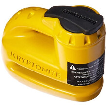 Kryptonite 884 Keeper 5 S2 Motorbike Cycle Disc Lock with Reminder Cable - Yellow