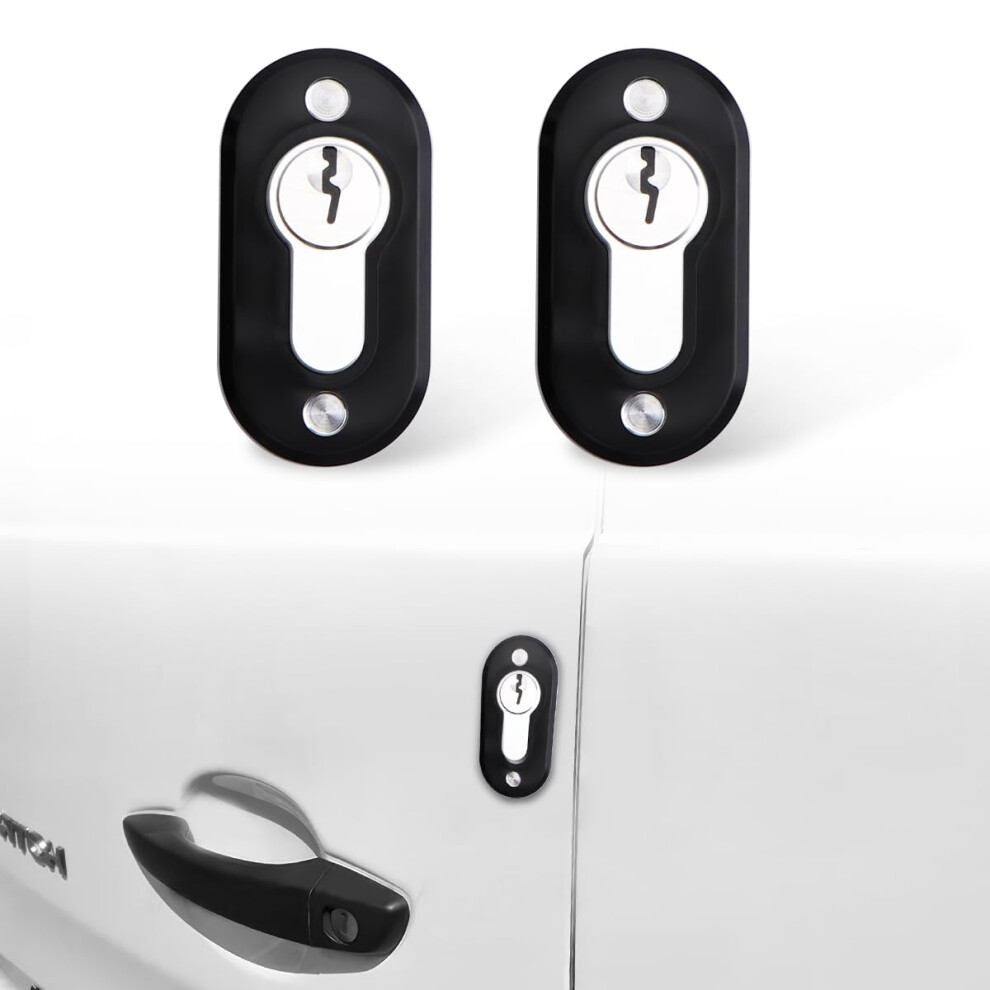 Jericmoto 2Pcs Dummy False Door Lock For Vans/Commercial Vehicles, Anti-Theft Deterrent Security Lock Protection Kit For Lorries, Trucks, Caravans 5051226472039