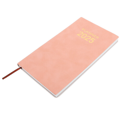 5Pièces Agenda Portable Rose Cuir Pour 1