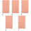5Pièces Agenda Portable Rose Cuir Pour 4