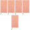 5Pièces Agenda Portable Rose Cuir Pour 5