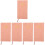 5Pièces Agenda Portable Rose Cuir Pour 6