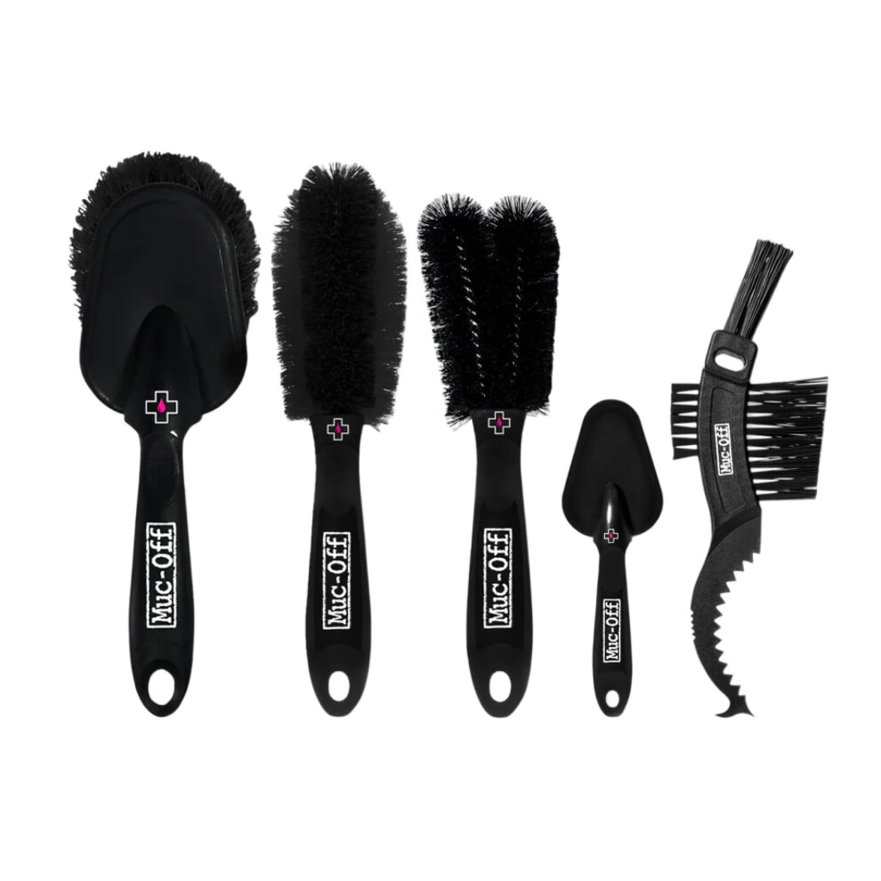 Photos - Climbing Gear Muc-Off Premium Brush Set - Bike Cleaning Brushes for Chains, Frames, and Detailing - Durable Nylon Bristles and Ergonomic D 